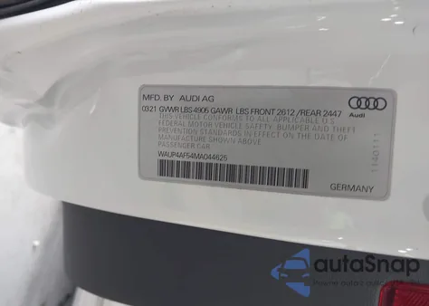 2021 Audi S5 Premium Plus Tfsi Quattro Tiptronic from USA, damaged, VIN WAUP4AF54MA044625